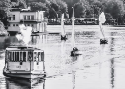 Hamburg - Boote auf der Außenalster